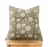 Joanie Hand Block Printed Pillow Cover