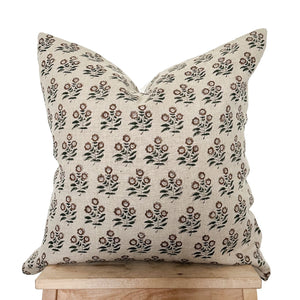 Amelia Hand Block Printed Pillow Cover