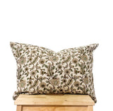 Holly Hand Block Printed Pillow Cover