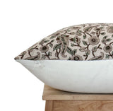 Holly Hand Block Printed Pillow Cover