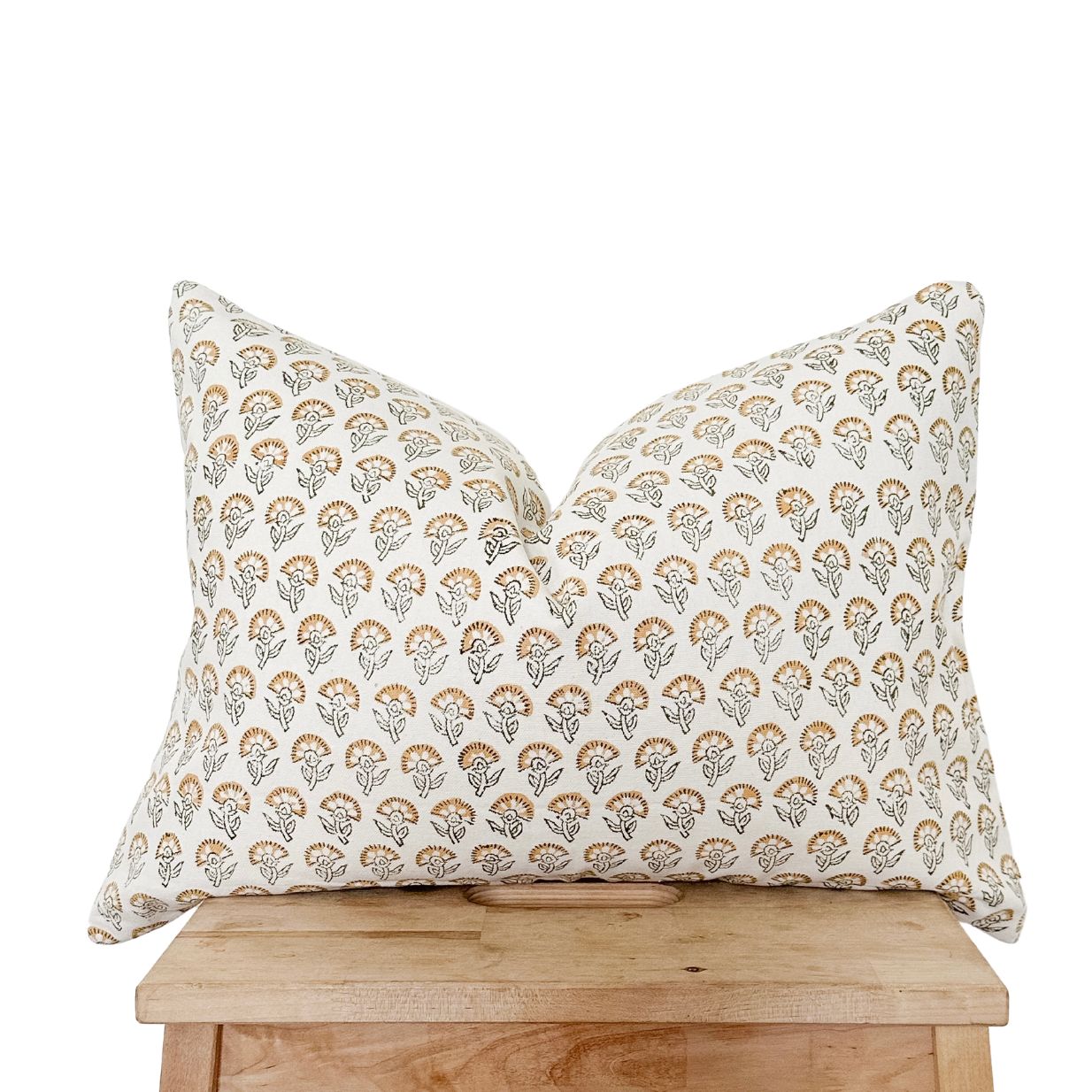 Kavi Light Hand-Block Printed Pillow Cover
