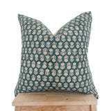 Henna Light Hand-Block Printed Pillow Cover