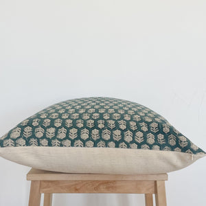 Henna Light Hand-Block Printed Pillow Cover