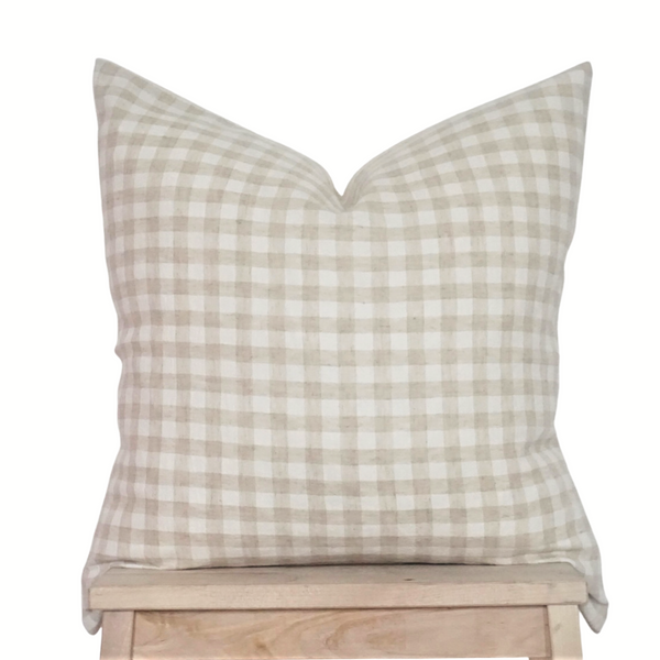 Gingham Cotton Woven Pillow Cover House Of Neutrals