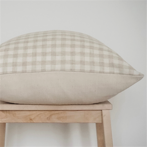 Gingham Cotton Woven Pillow Cover