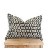 Henna Dark Hand-Block Printed Pillow Cover