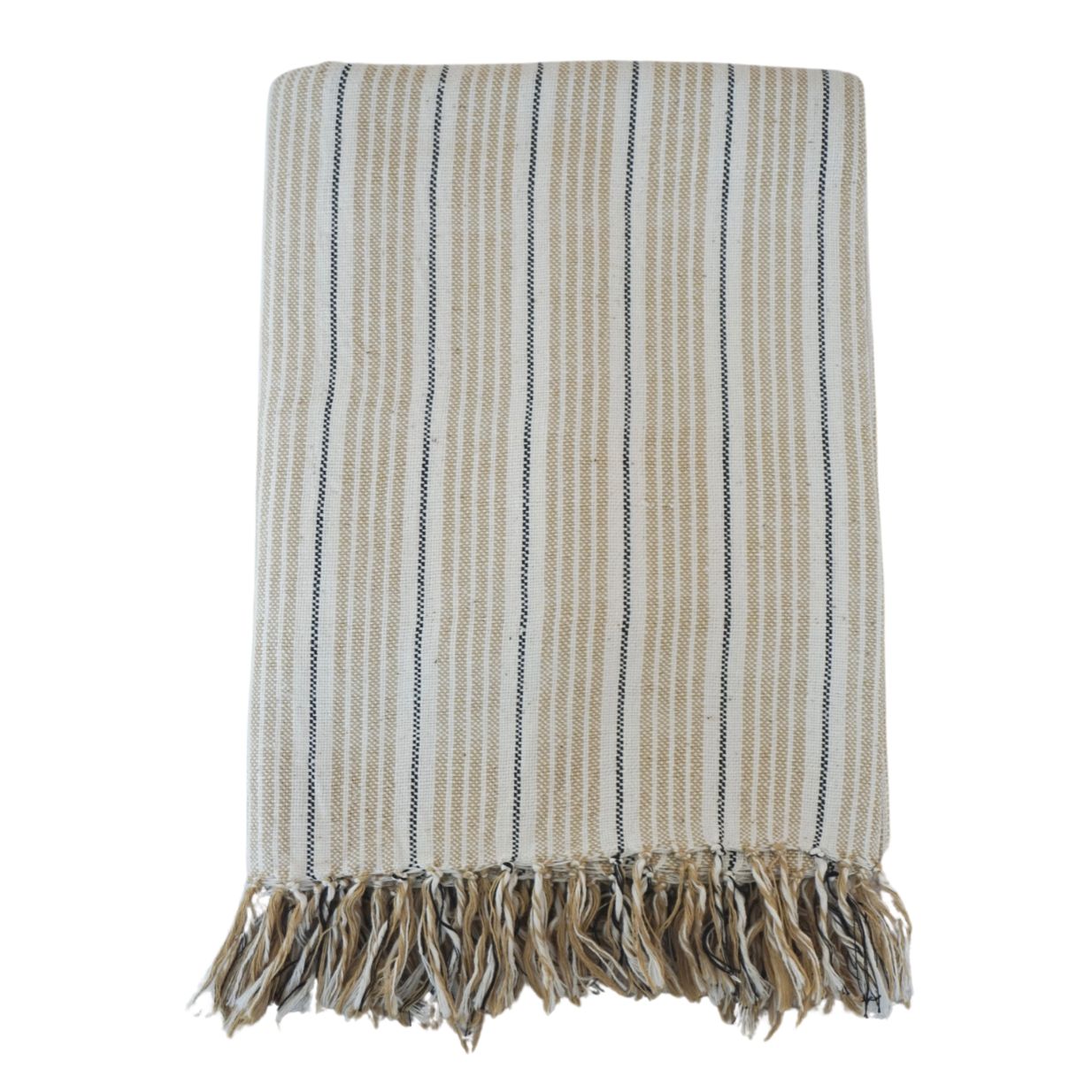 Liya Hand-Loomed Cotton Throw