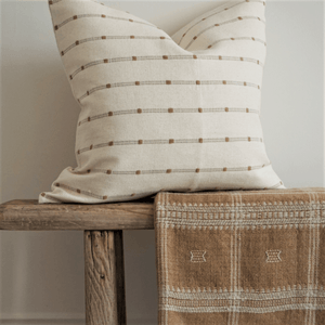 Mai Cotton Woven Pillow Cover - House Of Neutrals