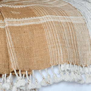 Vidya Hand-Loomed Throw Blanket - House Of Neutrals