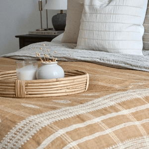 Vidya Hand-Loomed Throw Blanket - House Of Neutrals