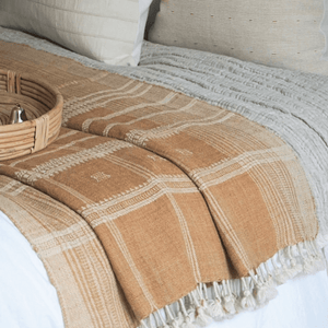 Vidya Hand-Loomed Throw Blanket - House Of Neutrals